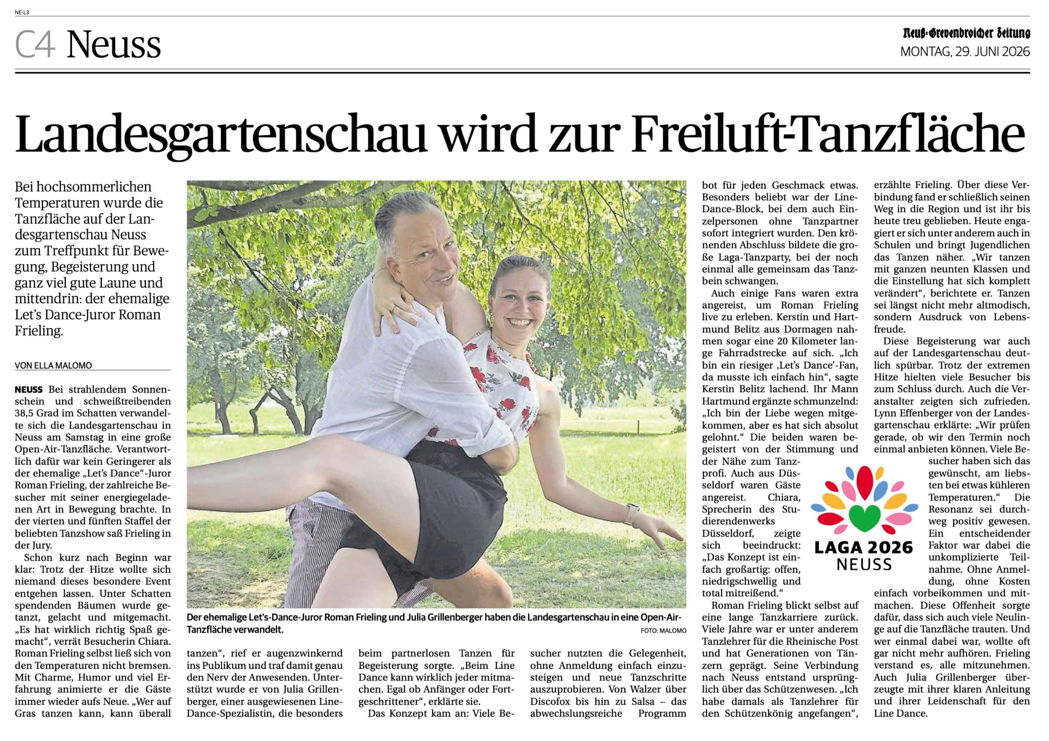 Landesgartenschau wird zur Freiluft-Tanzfläche